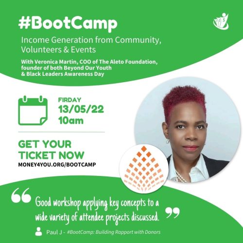 #BootCamp: Income Generation from Community, Volunteers & Events (13-05-22)