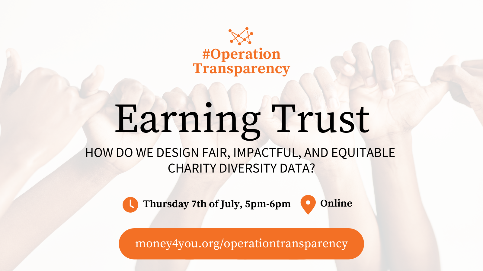 How do we design fair, impactful and equitable charity diversity data. Thursday 7th July 2022 5-6pm via Online