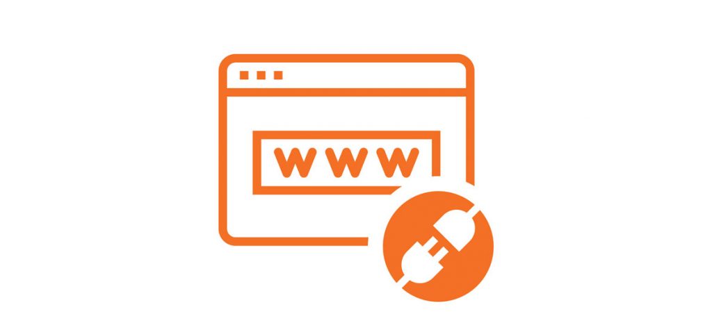 An image of a disconnected website represented as an icon.